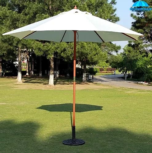 Dù Chính Tâm Tròn 3M Thân Gỗ Dây Rút - ảnh 6