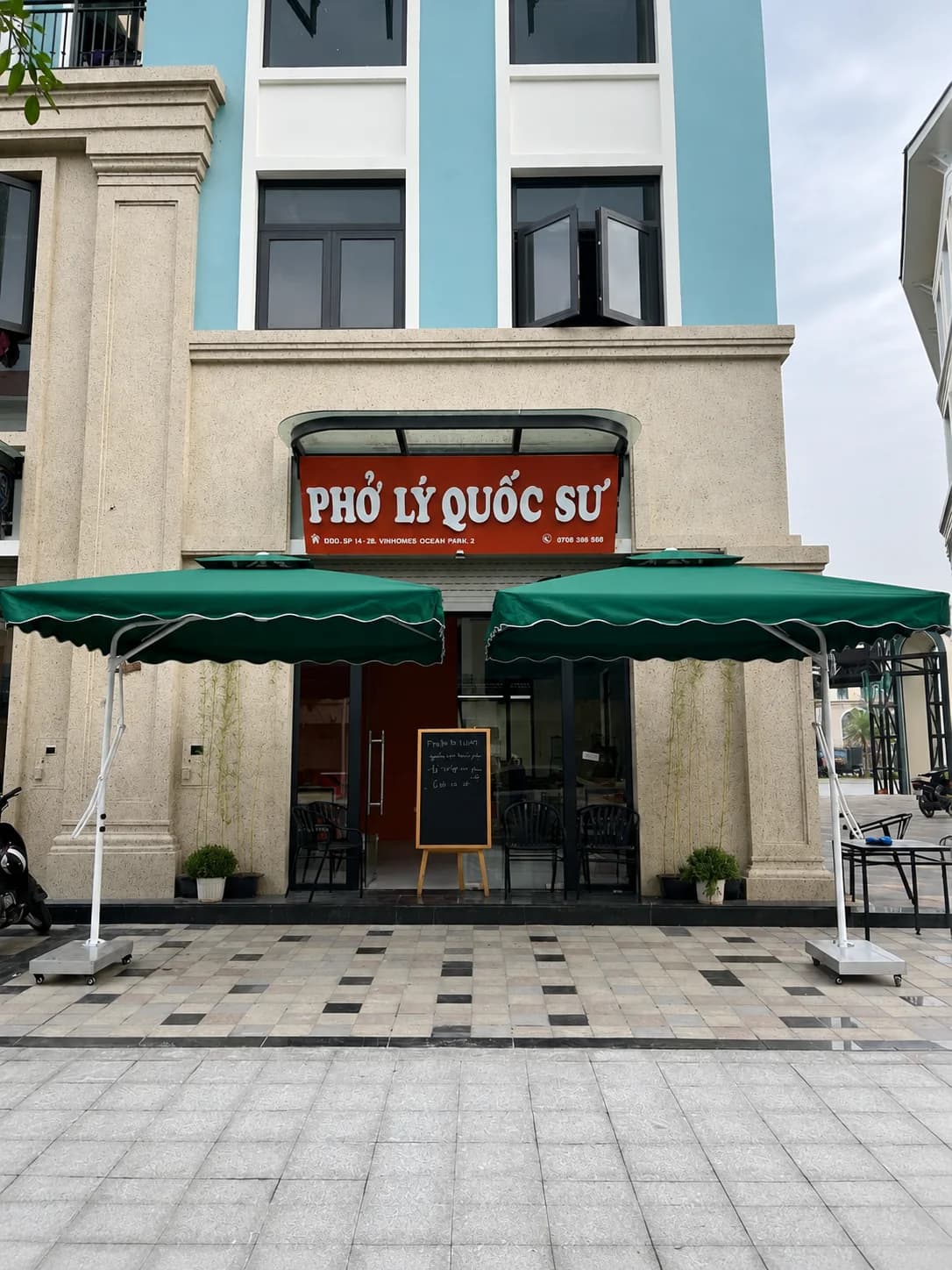 Lắp đặt ô dù cafe tại Ecopark Hưng Yên - ảnh 3
